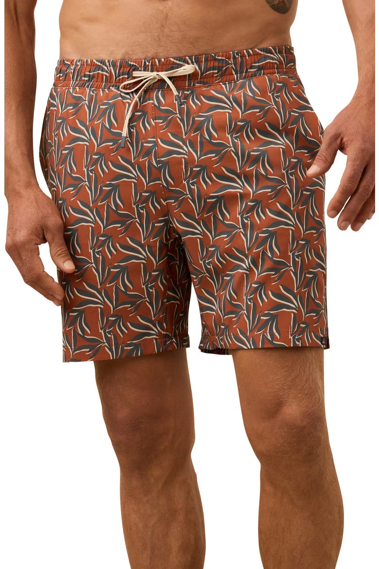 Shorelite Swim Trunks, Main, color, DESERT NIGHT LEAF