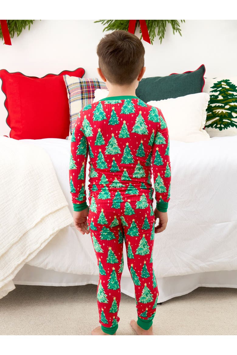 SoftSnooze Holiday Long Sleeve Pajama Set, Alternate, color, O Christmas Tree