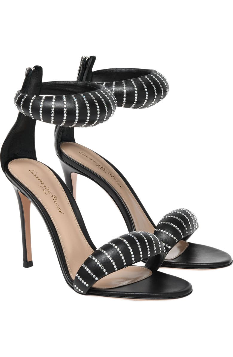Gianvito Rossi Bijoux Crystal Sandals, Alternate, color,