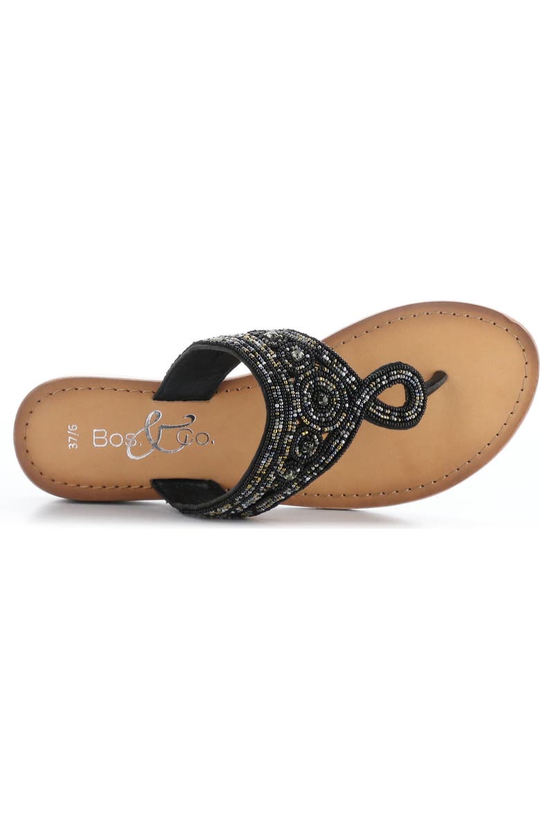 Bos. & Co. Jilly Beaded Flip-Flop, Alternate, color,