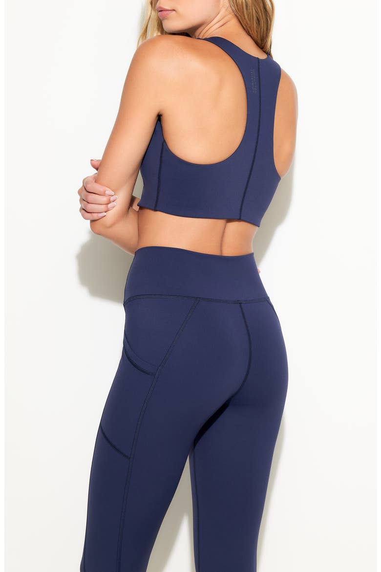 Laurel Longline Sports Bra, Alternate, color, INDIGO