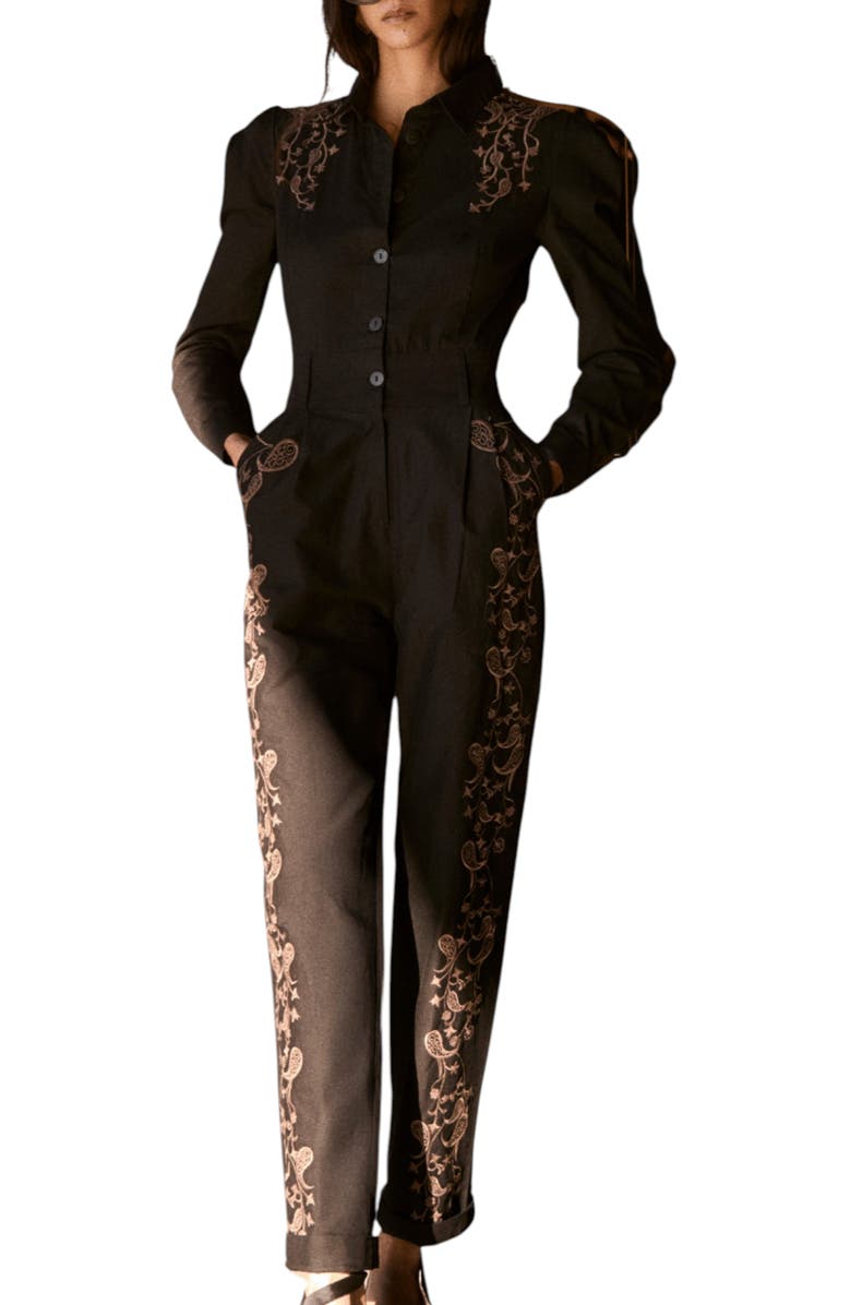 The IQ Collection Bare Jumpsuit, Main, color, Black