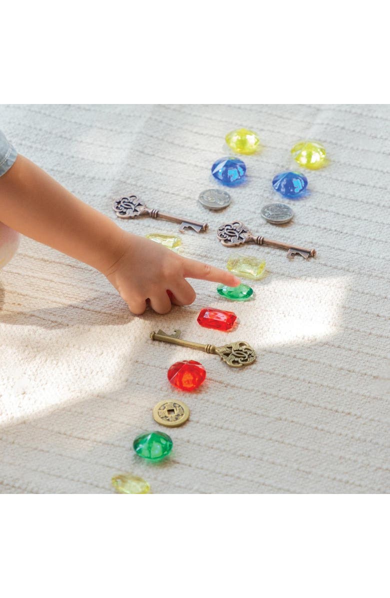 Kaplan Early Learning Company Timeless Treasures Loose Parts STEM Kit, Alternate, color, White