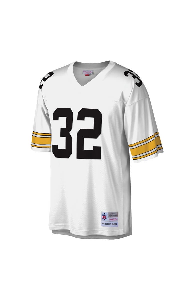 Mitchell & Ness Men's Mitchell & Ness Franco Harris White Pittsburgh Steelers Legacy Replica Jersey, Alternate, color, White