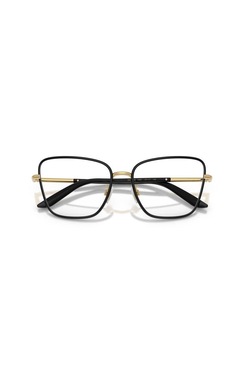 Dolce&Gabbana 57mm Cat Eye optical glasses, Alternate, color, Black