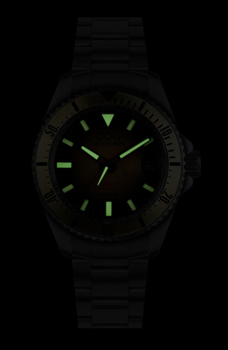 OUT OF ORDER Automatico Quaranta Bracelet Watch, 40mm, Alternate, color, Sand