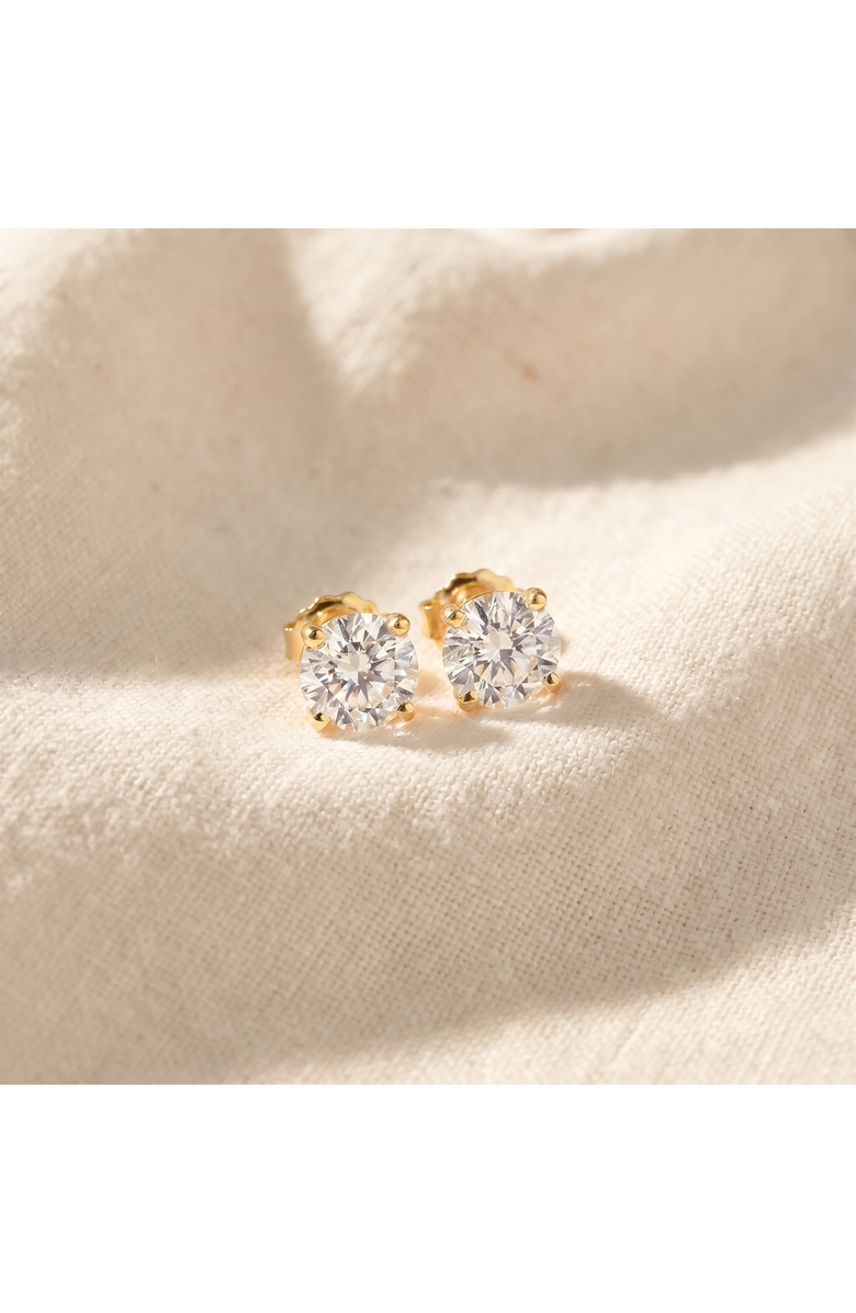 Bliss Diamond 1 ct TDW Diamond Studs 14K Gold Lab Grown Screw Back Earrings, Alternate, color, 14K Yellow Gold