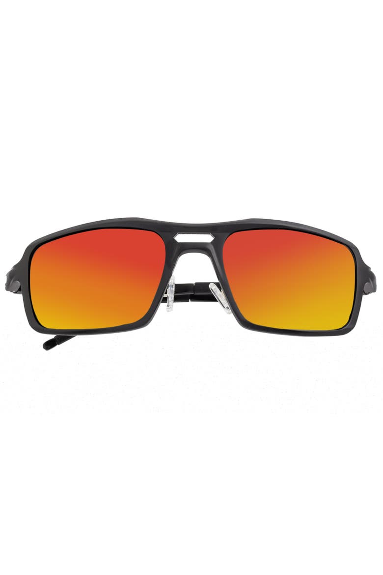 Orpheus Aluminum Polarized Sunglasses, Alternate, color, Black/Red-Yellow
