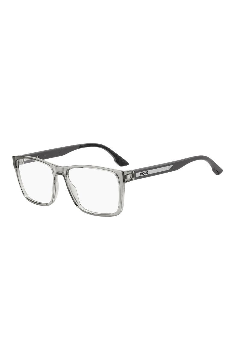57mm Rectangular Optical Glasses, Alternate, color, GREY