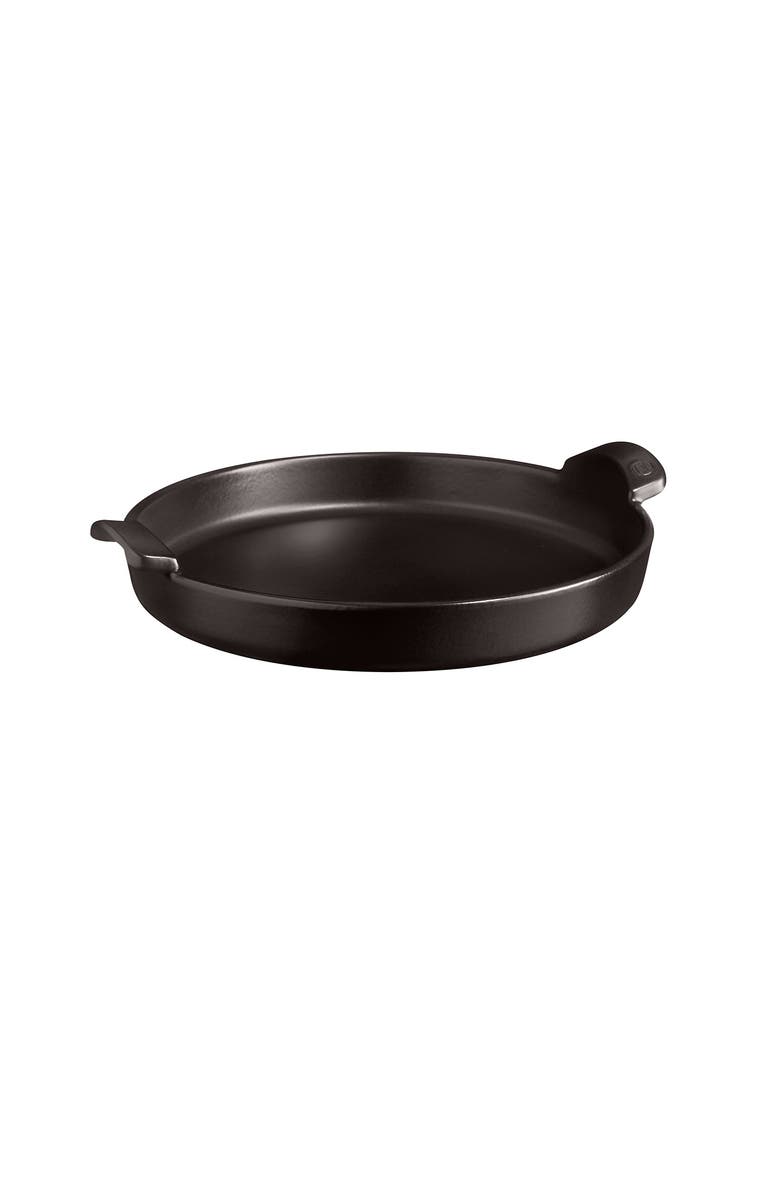 Emile Henry 12-Inch Round Deep Dish Pizza Pan, Main, color, Charcoal