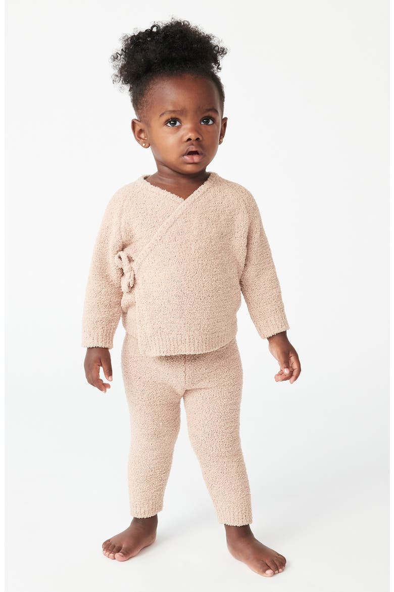 Fuzzy Recycled Polyester Leggings, Alternate, color, PECAN