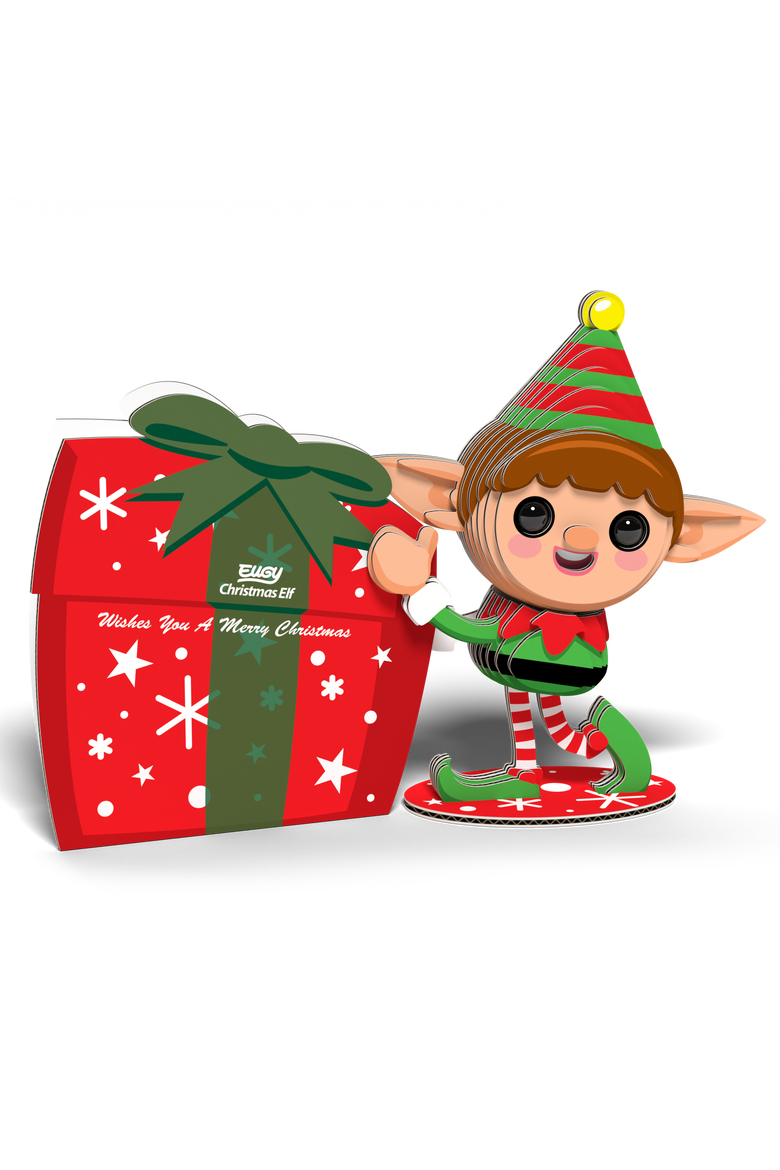Christmas Elf 3D Puzzle, Alternate, color, No Color