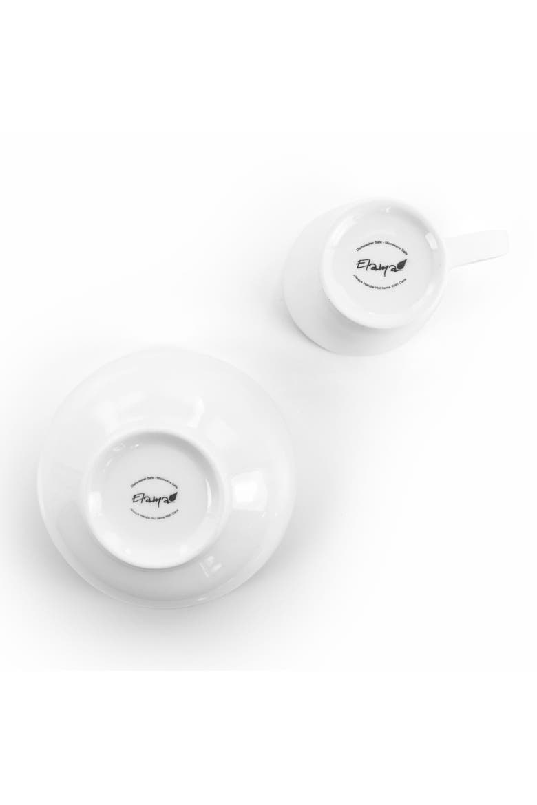 Carey 18 Piece Round Porcelain Dinnerware Set, Alternate, color, White
