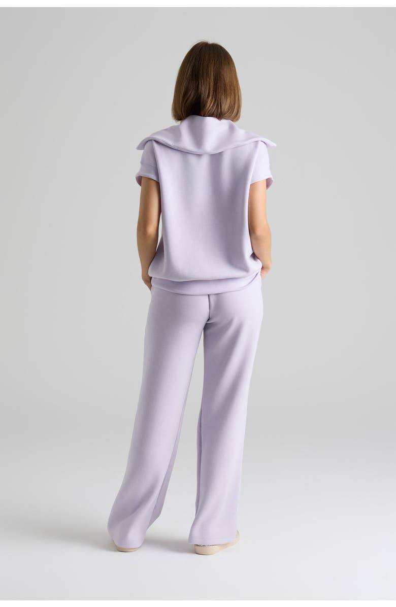 Le Fafo Ivana Short Sleeve Top, Alternate, color, Lavender