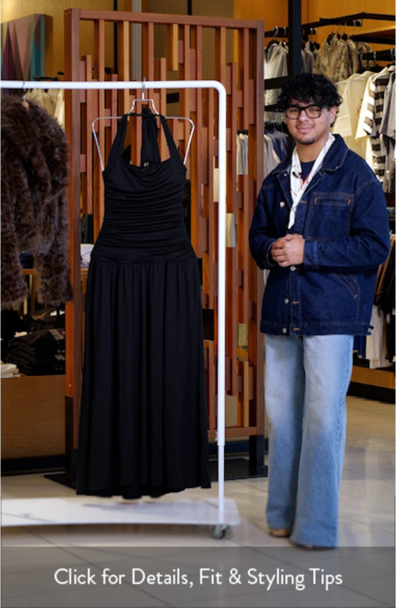 Delphine Maxi Halter Dress, sales video thumbnail