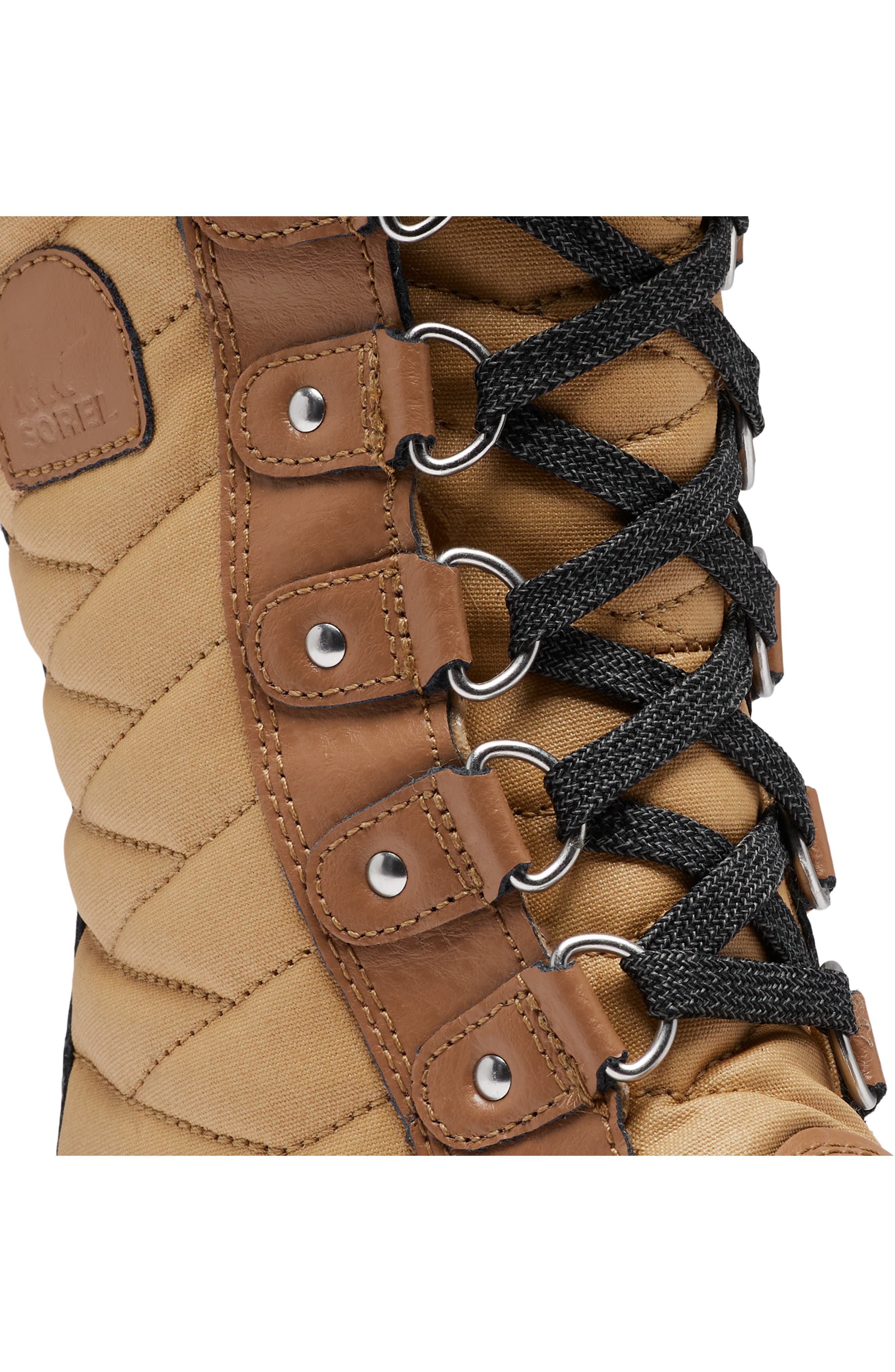 Kids' Tofino II Faux Fur Lined Waterproof Boot, Alternate, color, CURRY/ ELK