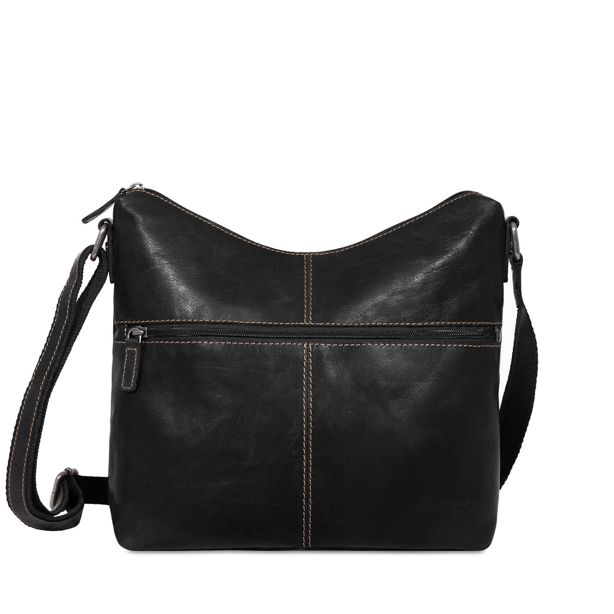 Voyager Uptown Hobo Bag w/Large Front Pocket, Main, color, Black
