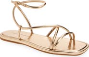 Loeffler Randall Noor Ankle Strap Metallic Sandal