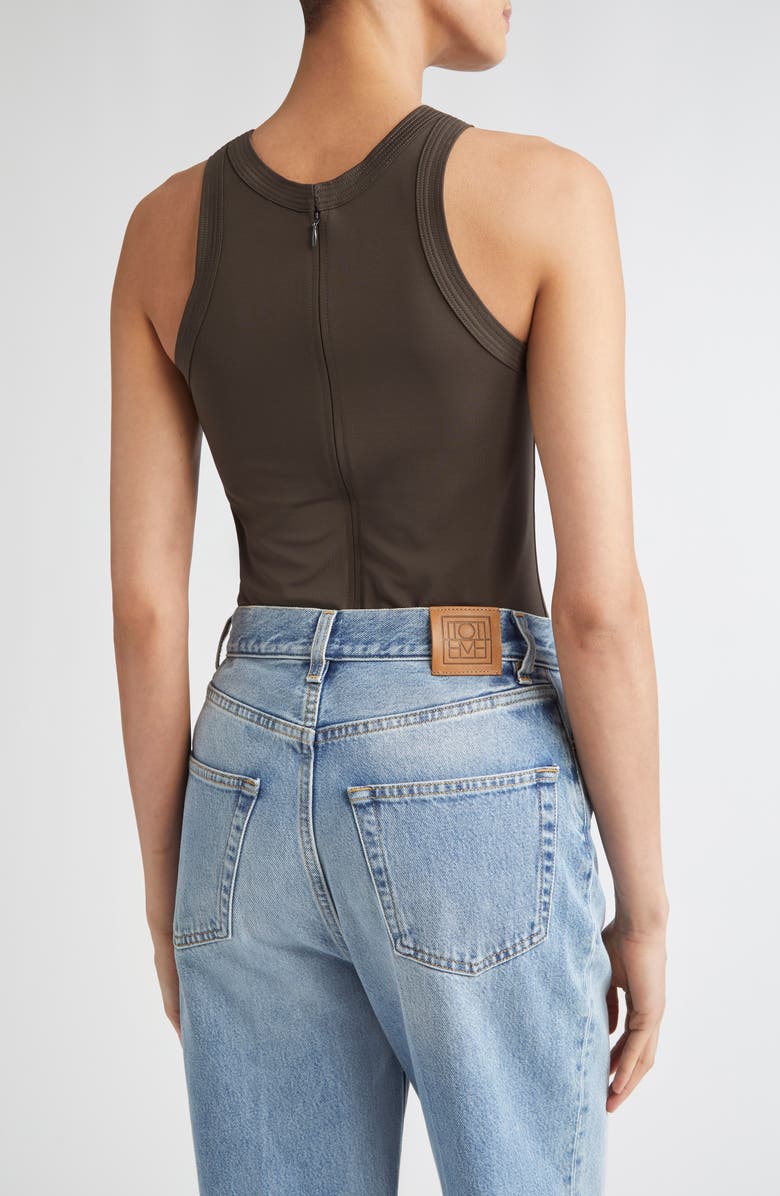 TOTEME Fluid Jersey Tank Top, Alternate, color, Pepper