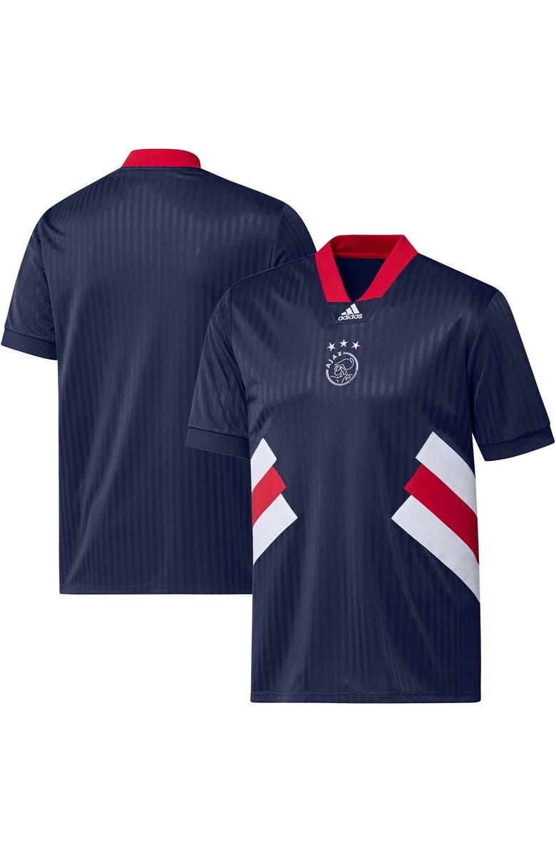 adidas Men's adidas Navy Ajax Football Icon Jersey, Main, color, Navy