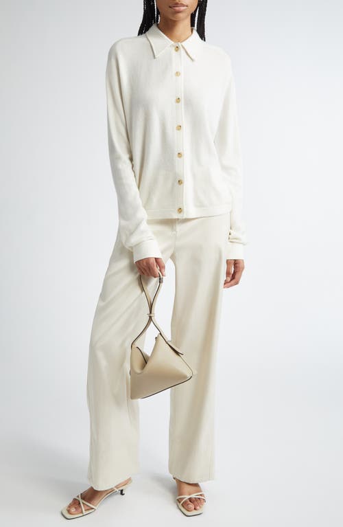 Totême Toteme Slit Cuff Trousers In White