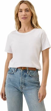 Pact Organic Cotton Luxe Stretch Jersey Slim Tee