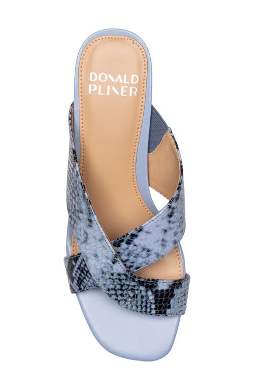 Donald Pliner Mule Kitten Heel Sandal In Blue