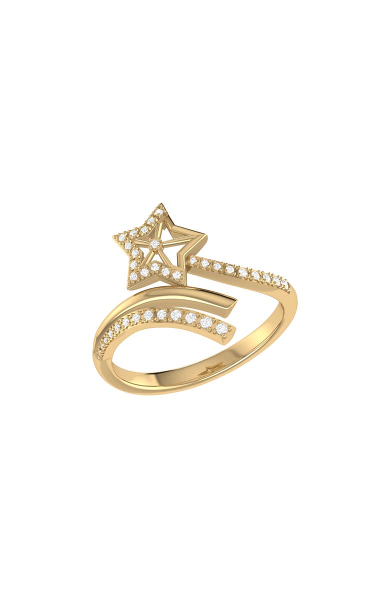 LuvMyJewelry Star Spangled Night Sterling Silver Diamond Ring, Main, color, 14Kt Gold Vermeil On Sterling