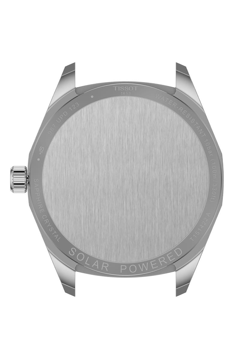 Tissot PRC 100 Solar Quartz Bracelet Watch, 39mm, Alternate, color, Silver