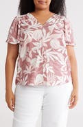 Renee C Flutter Sleeve Top