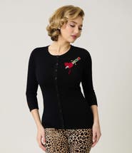 Unique Vintage Bookworm Cardigan