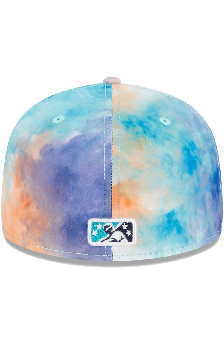 New Era Men's New Era Teal Asheville Tourists Theme Nights Asheville Hippies  59FIFTY Fitted Hat, Alternate, color, 