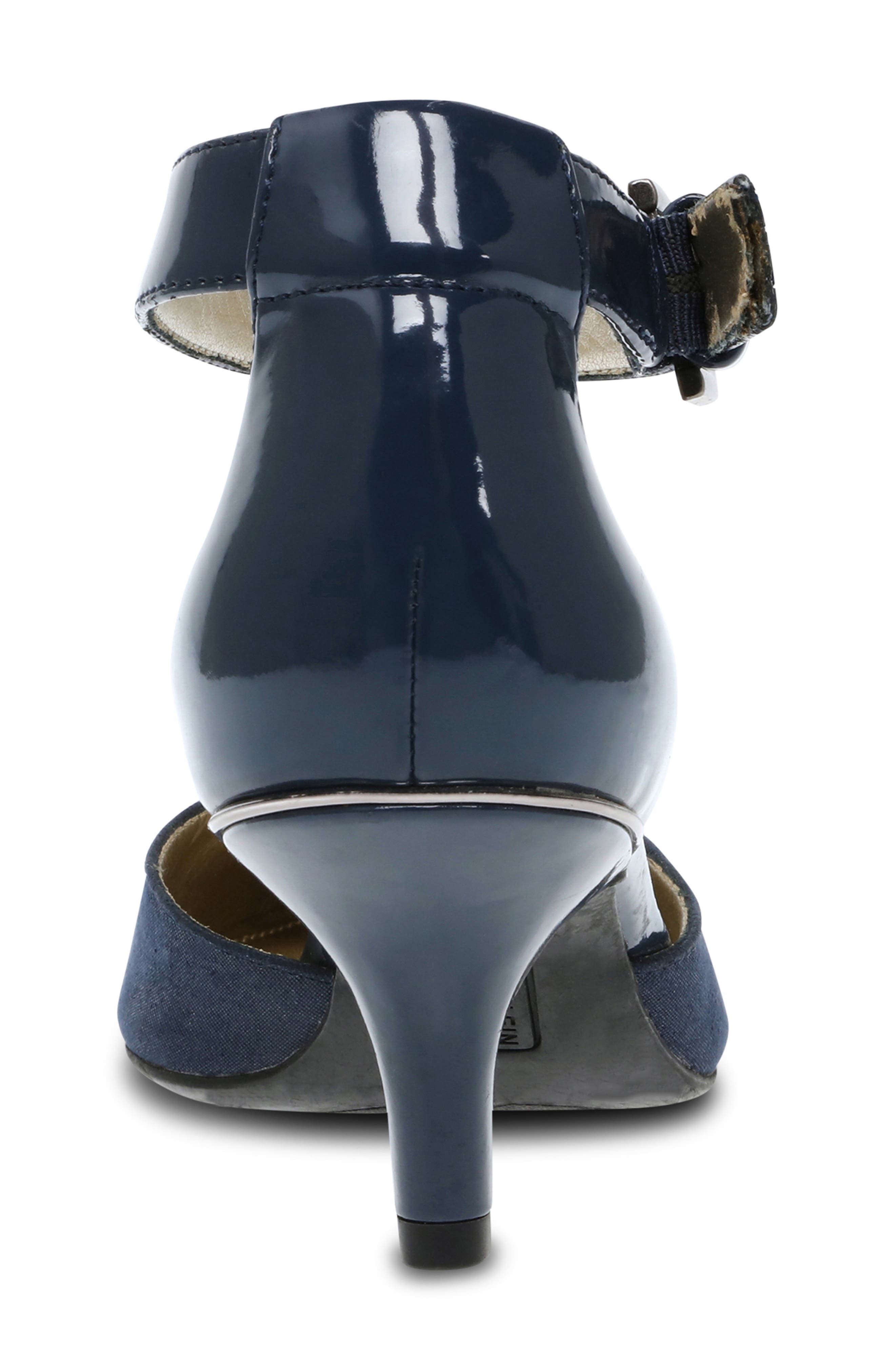 Anne Klein Fabulist Pointed Toe Pump, Alternate, color, Navy