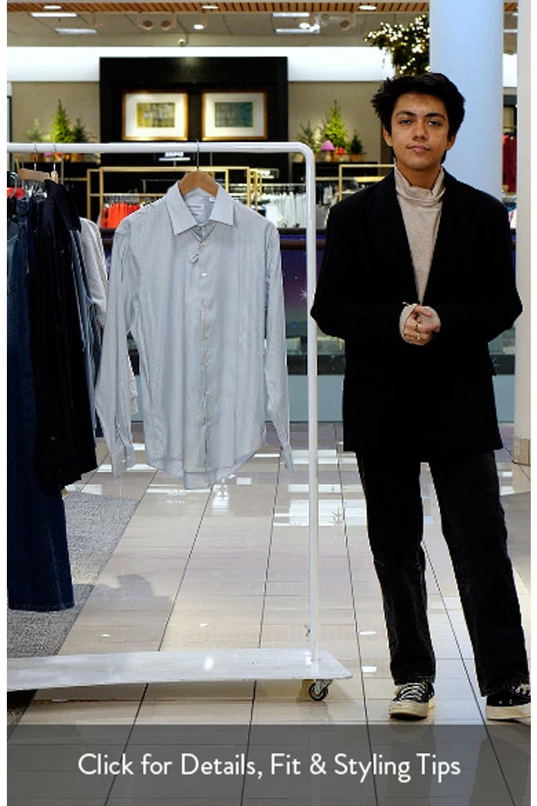 Trim Fit Check Premium Performance Dress Shirt video