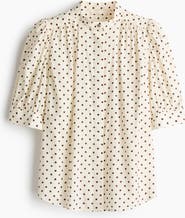 H&M Puff-sleeved Blouse