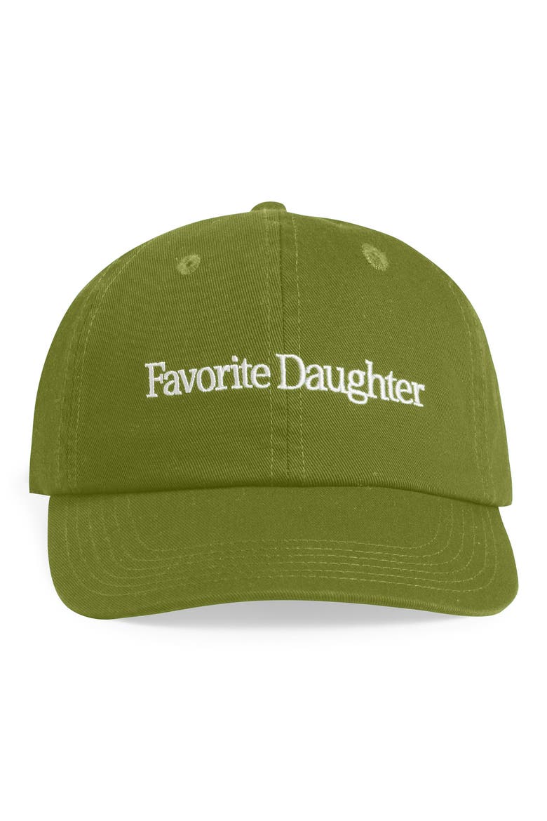 Classic Logo Cotton Twill Baseball Cap, Main, color, MOSS