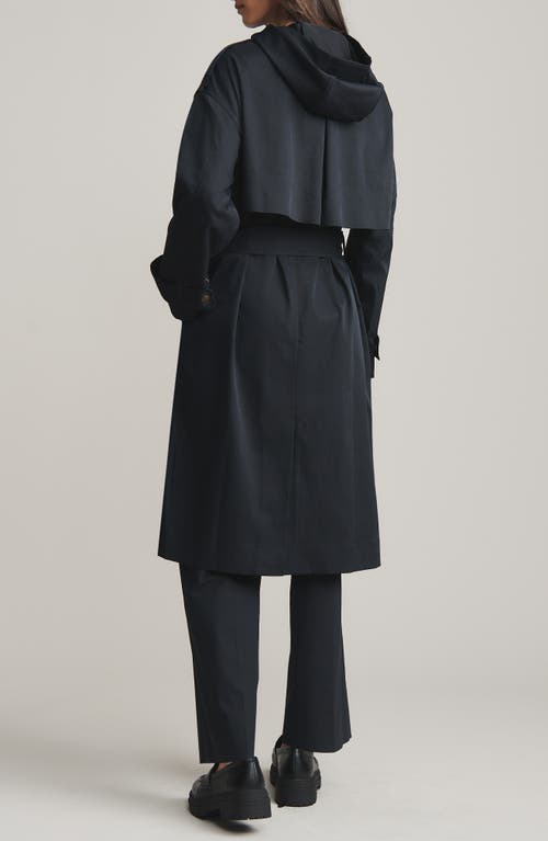Rhone Utility Trench Coat In Black