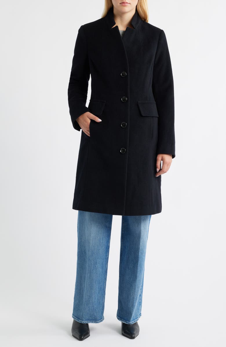 London Fog Wool Blend Coat, Main, color, Black