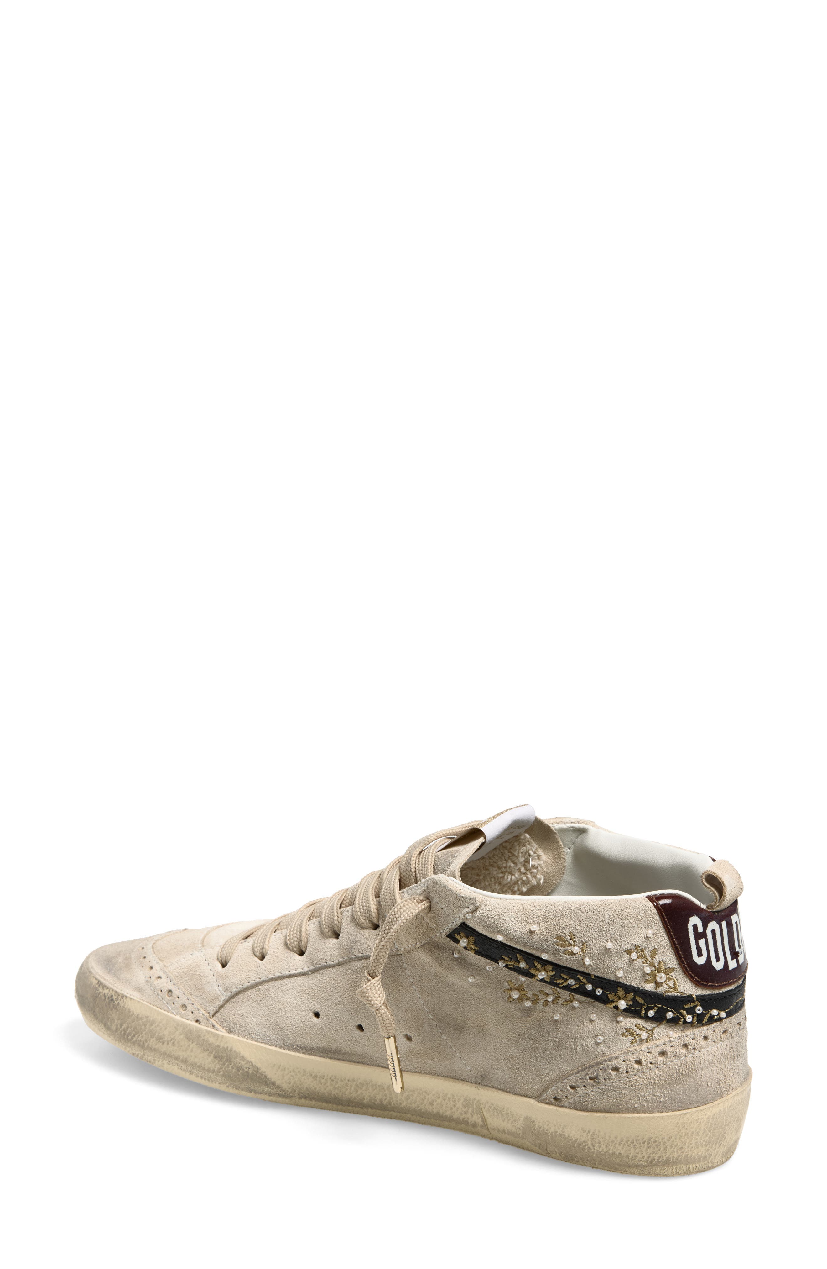 Mid Star Sneaker, Alternate, color, SEEDPEARL/ BURGUNDY/ BLACK
