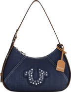 True Religion Strudded Logo Denim Hobo