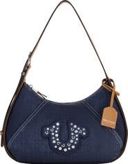 True Religion Strudded Logo Denim Hobo