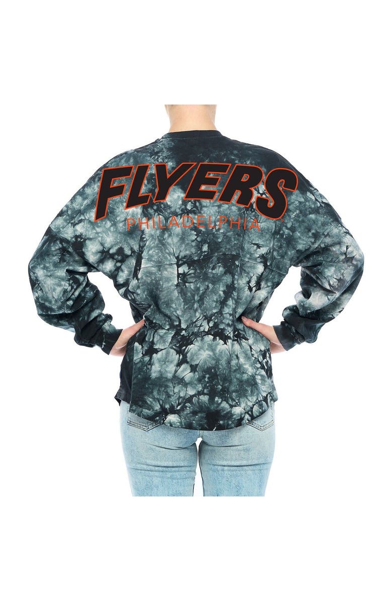 FANATICS Women's Fanatics Branded Black Philadelphia Flyers Crystal-Dye Long Sleeve T-Shirt, Alternate, color, Black