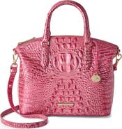 Brahmin Duxbury Croc Embossed Leather Satchel