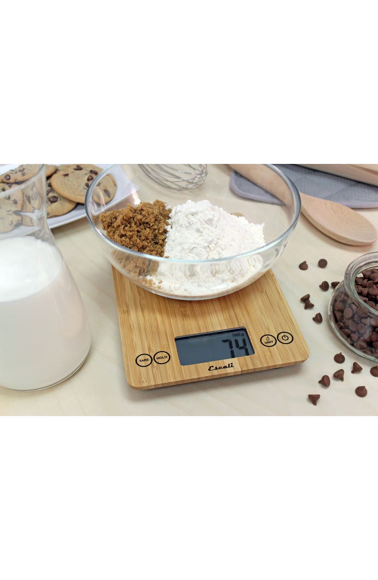ESCALI Arti Kitchen Scale, Alternate, color, Natural Bamboo
