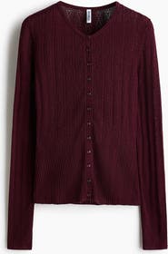 H&M Pointelle-knit Cardigan