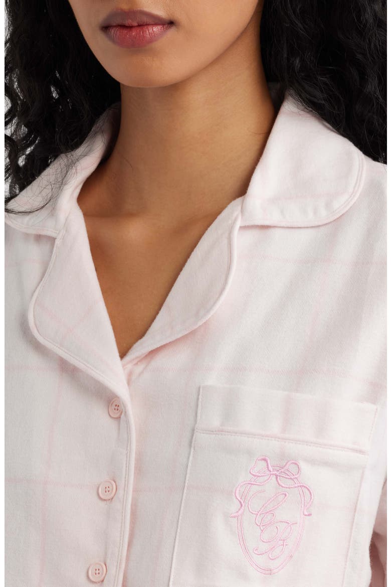 Classic Brushed Cotton Flannel Pajamas, Alternate, color, PINK
