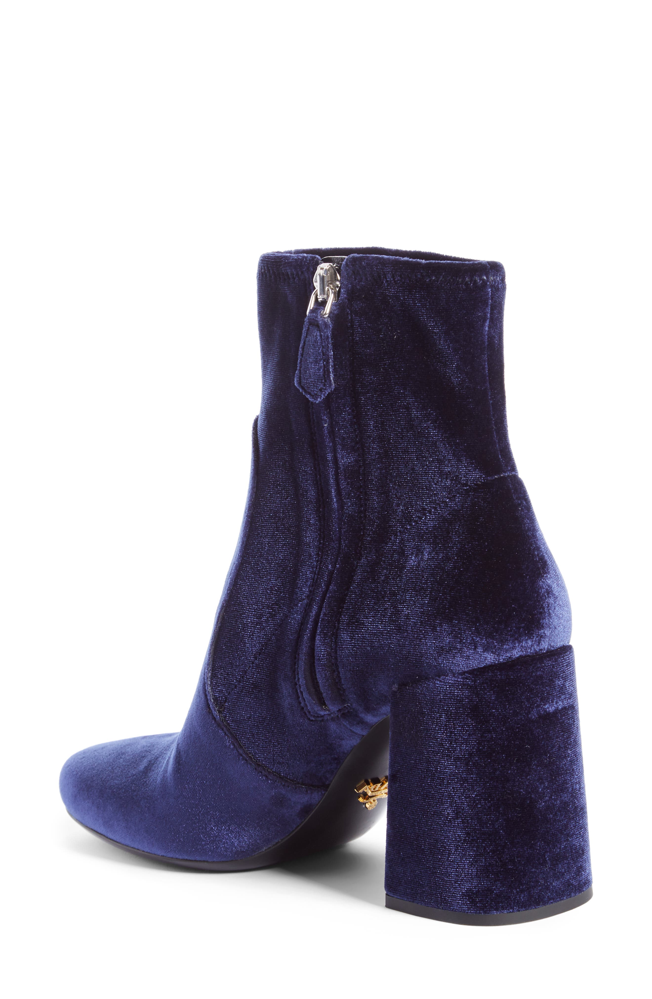 Block Heel Bootie, Alternate, color, NAVY