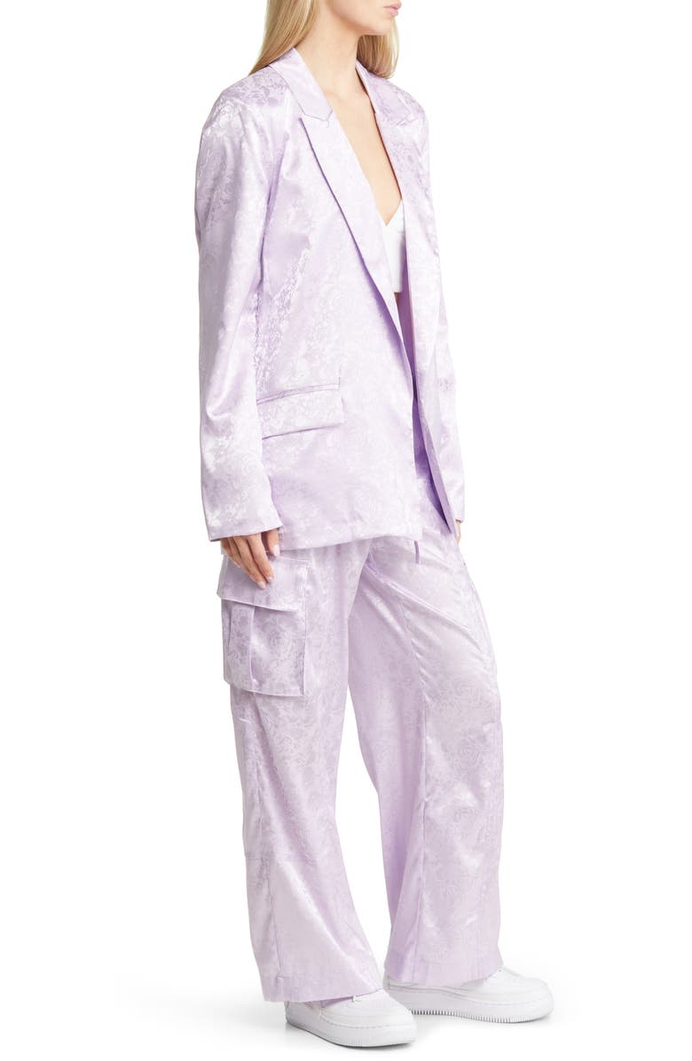 Dressed in Lala Floral Jacquard Blazer & Pants Set, Alternate, color, 