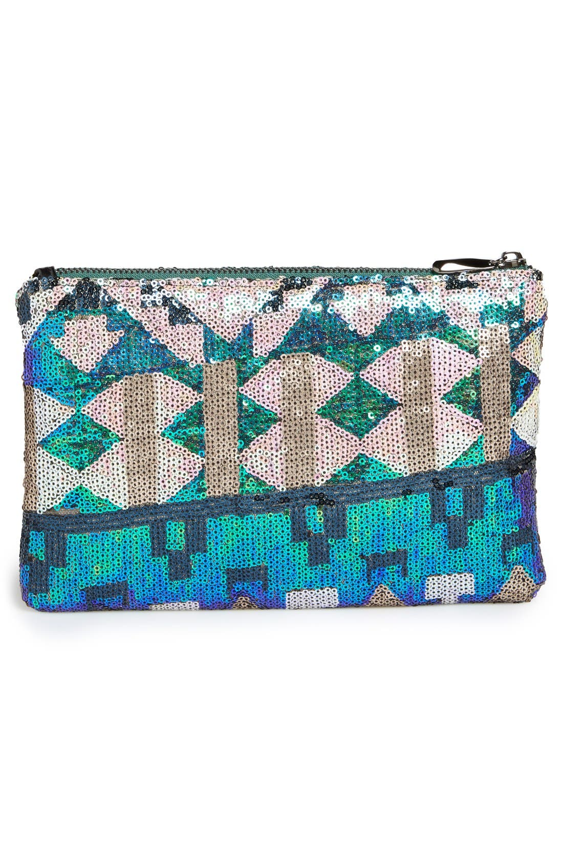 'Santa Fe' Clutch, Alternate, color, SEA