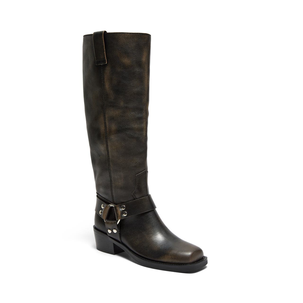 Smokey Black Leather